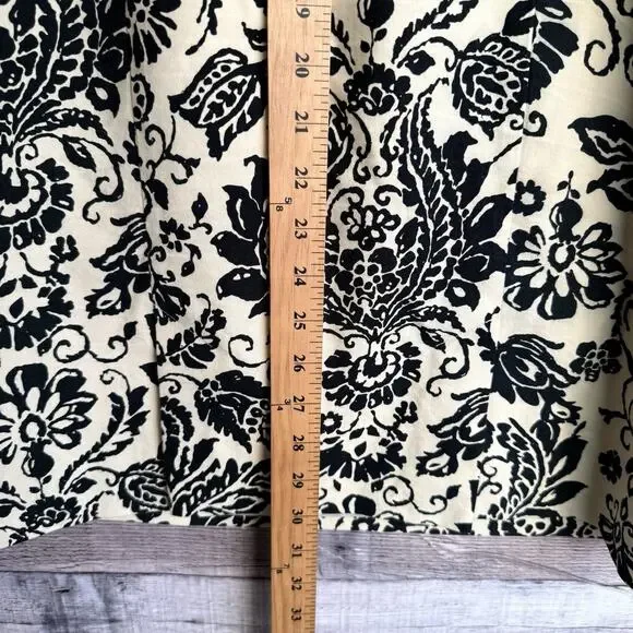 Tommy Bahama Dress Size 4 Sleeveless VTG Lined Silk Cotton Floral Zip Vacation - Picture 7 of 8